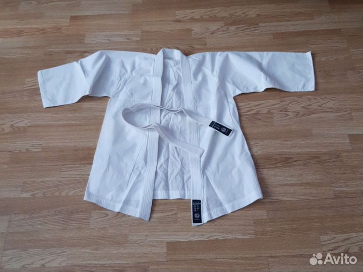 Кимоно со штанами дзюдо 150 с белым поясом