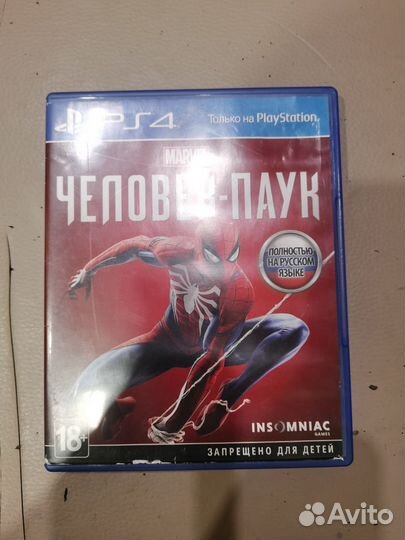 Диски на ps4 человек паук