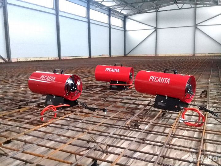 Аренда газовой тепловой пушки 15, 30, 50, 75 кВт