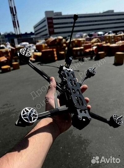 Fpv дрон квадрокоптер 7 дюймов