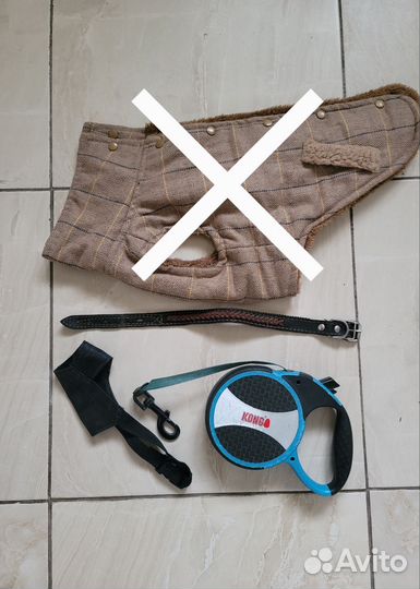 Поводок рулетка ошейник намордник