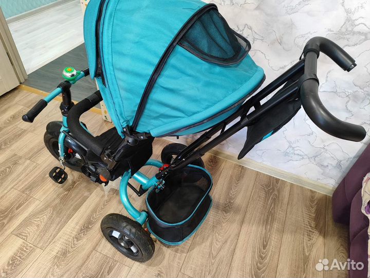 Детский велосипед с родительской ручкой
