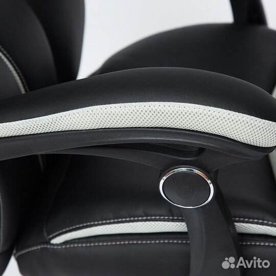 Кресло компьютерное cambridge черный-св.серый, 36