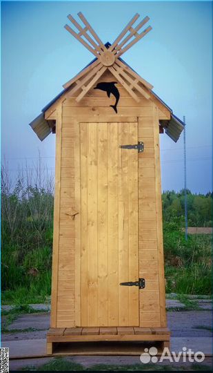 Дачный туалет деревянный JWL462
