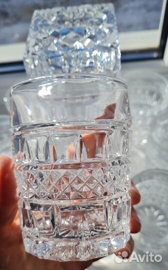 Штоф Богемия+10 стаканов новый СССР