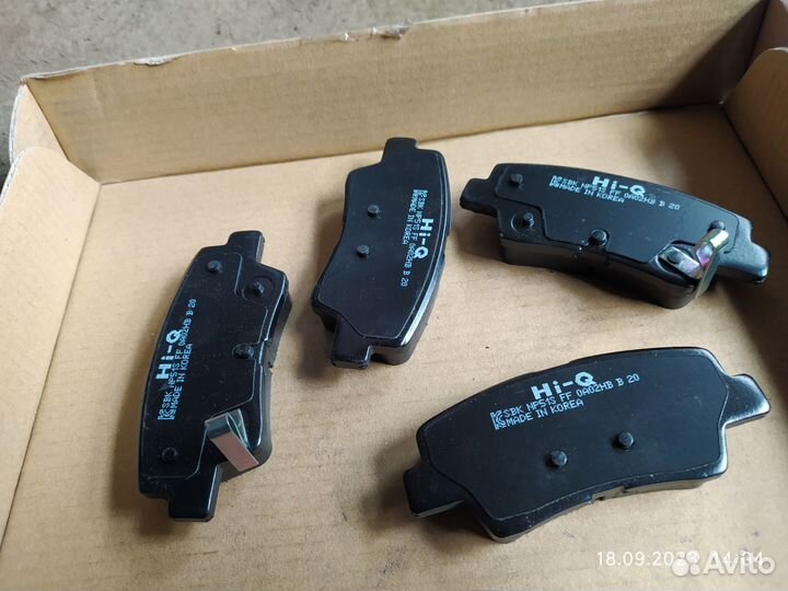 Задние диски и колодки solaris kia rio 3