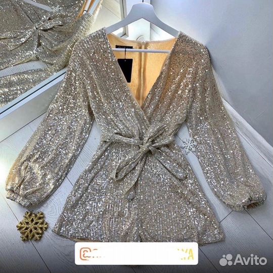 Комбинезон с пайетками женский 44-46