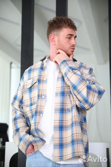 Рубашка оверсайз мужская