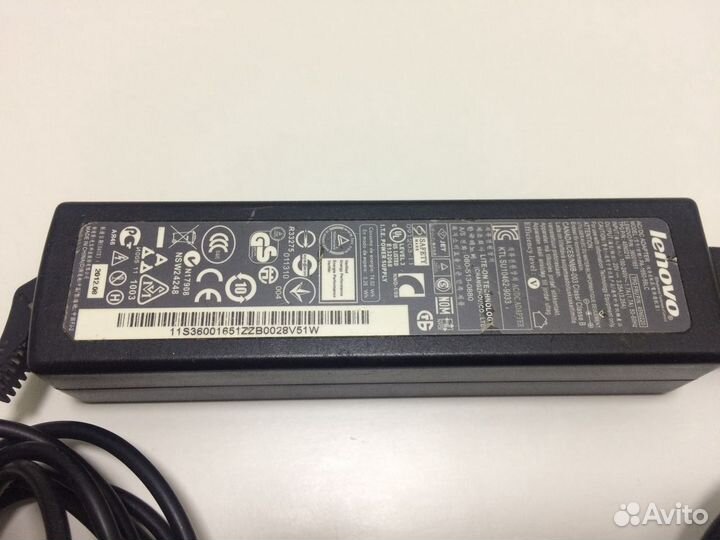 Блок питания ноутбука Lenovo 20v 3,25a 65w 5,5x2,5