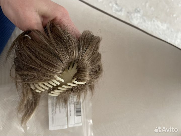 Парик шиньон на крабе 15см