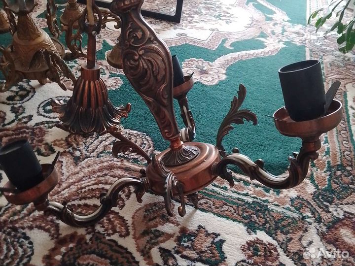 Люстры и светильники бу СССР ретро