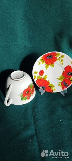 Сервиз чайный, чашки, чайники