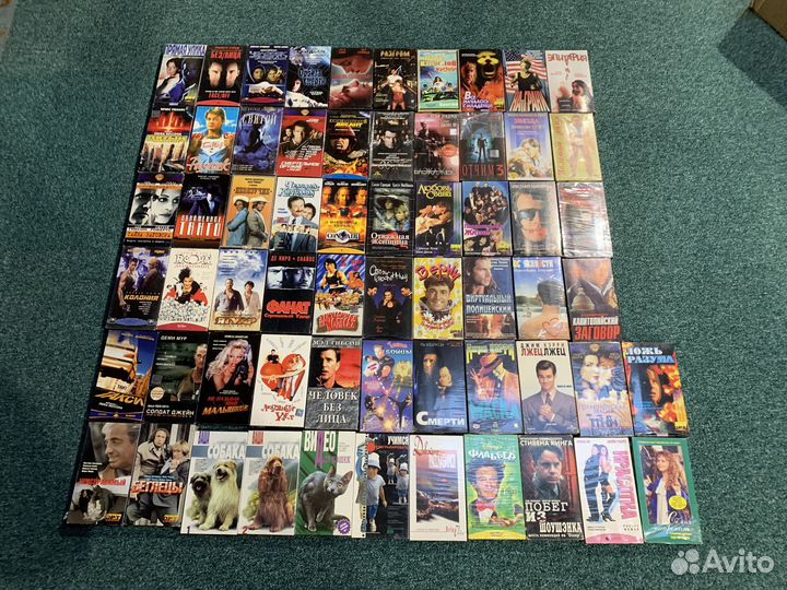 Видео кассеты VHS, лот 8, 62 шт., блокбастеры