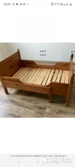 Детская кровать IKEA раздвижная сундвик