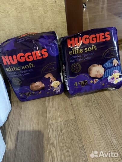 Трусики ночные Huggies elite soft 4 5