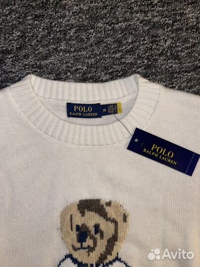 Polo ralph lauren свитер с мишкой