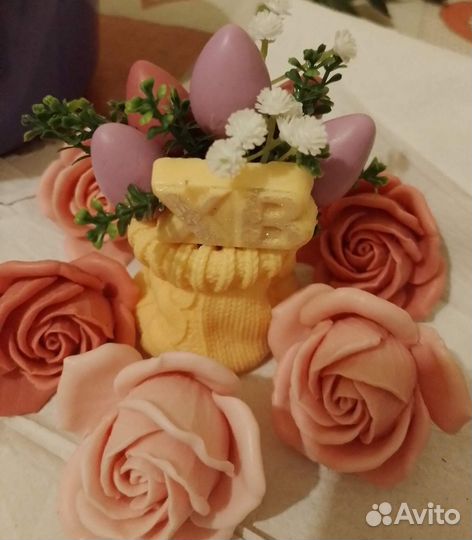 Мыло ручной работы пасхальные мешочки