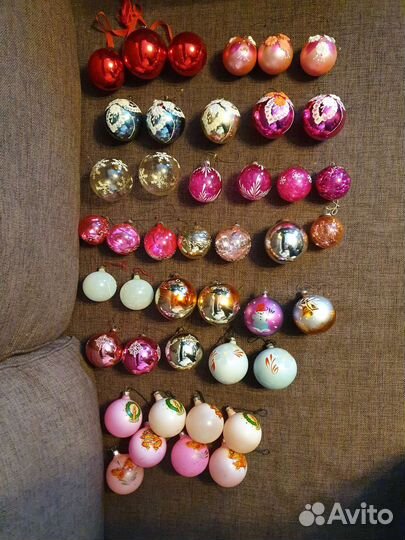 Елочные игрушки СССР шары