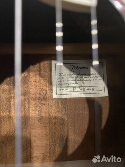 Электроакустическая гитара Takamine RT-108-6