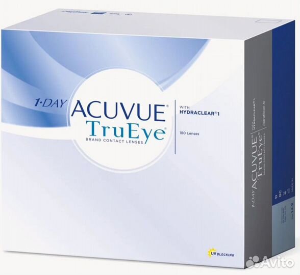 Контактные линзы acuvue 1-Day TruEye, 180 шт., R9