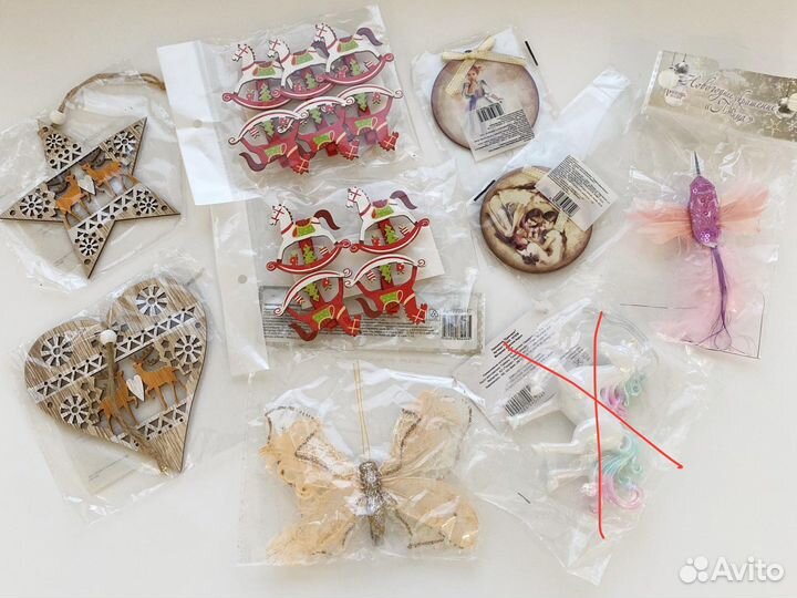 Новогодний декор новый для дома пакетом