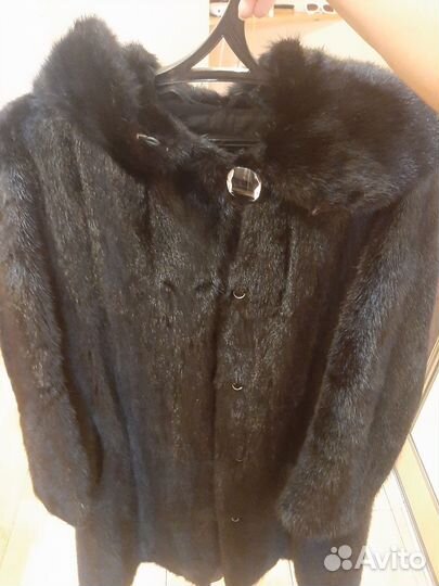 Шуба норковая 46 48 черная