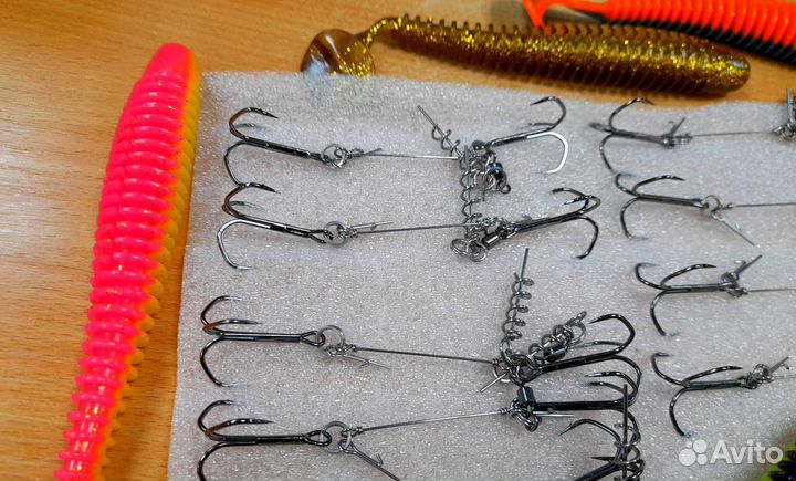 Стингера на тройниках vmc super и крупный силикон