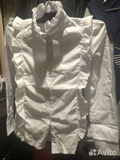Блузка белая новая р 40