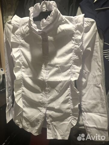 Блузка белая новая р 40