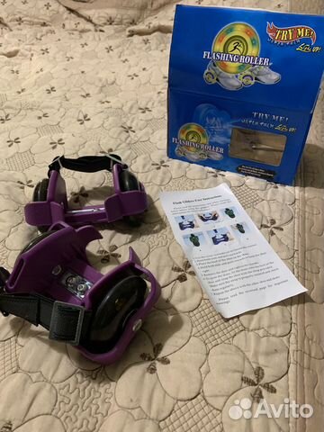 Сверкающие ролики на ноги ребенку