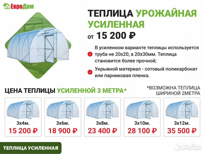 Теплица из поликарбоната