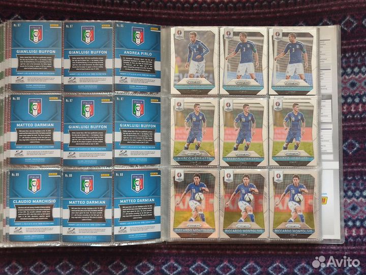 Базовые карты Panini Чемпионат Европы 2016. Prizm