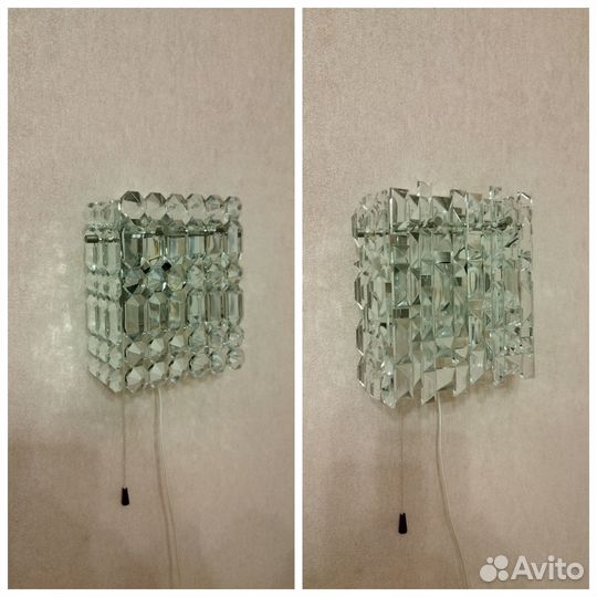 Хрустальное бра СССР