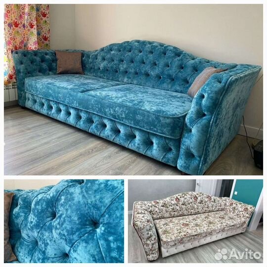 Перетяжка и ремонт мягкой мебели