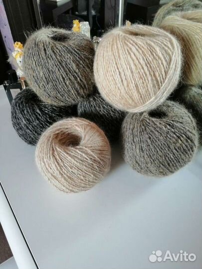 Пряжа из собачьей шерсти (пуха )