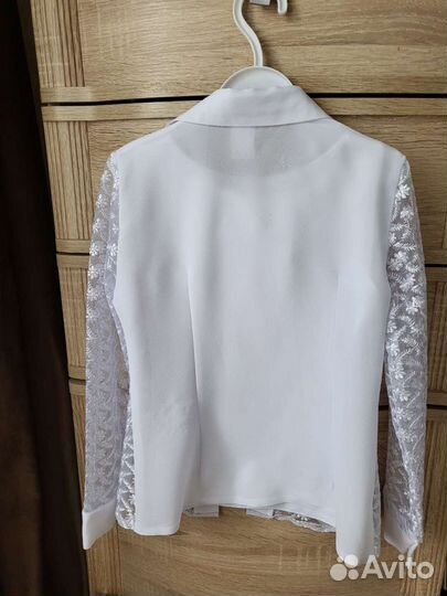 Блузка белая школьная для девочки