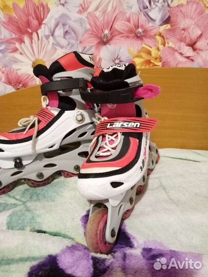 Роликовые коньки раздвижные Larsen nero 35-38