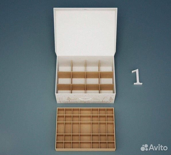 Коробка для хранения елочных игрушек СССР №5