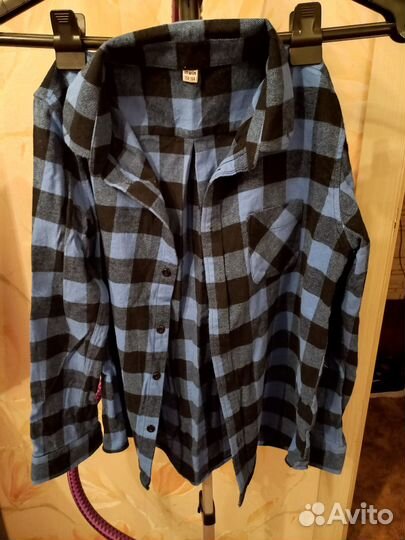 Рубашка фланелевая тонкая для мальчика 158-164