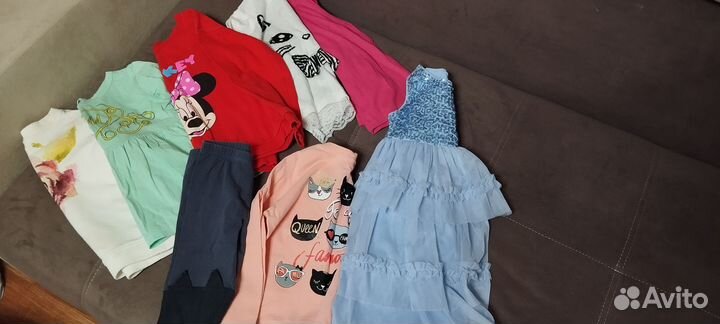 Детская одежда для девочек пакетом 104 110