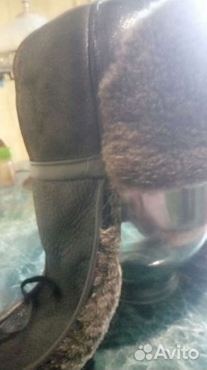 Шапка зимняя из натуральной овчины. Теплая.серого