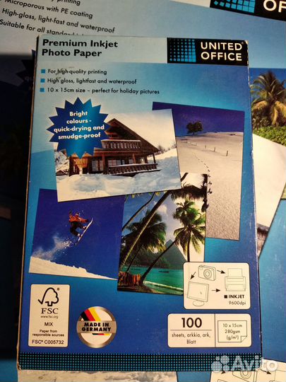 Фотобумага для струйных принтеров