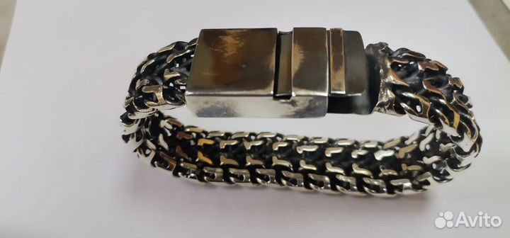 Серебряный браслет мужской