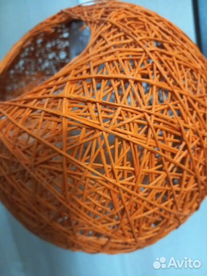 Абажур плетеный