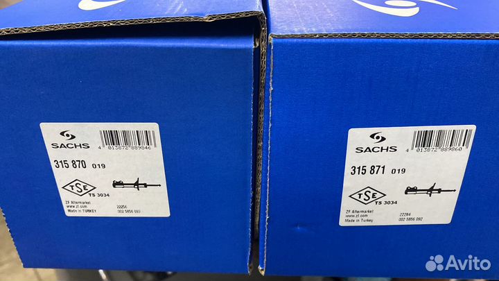 Амортизаторы передние BMW F30 xDrive sachs