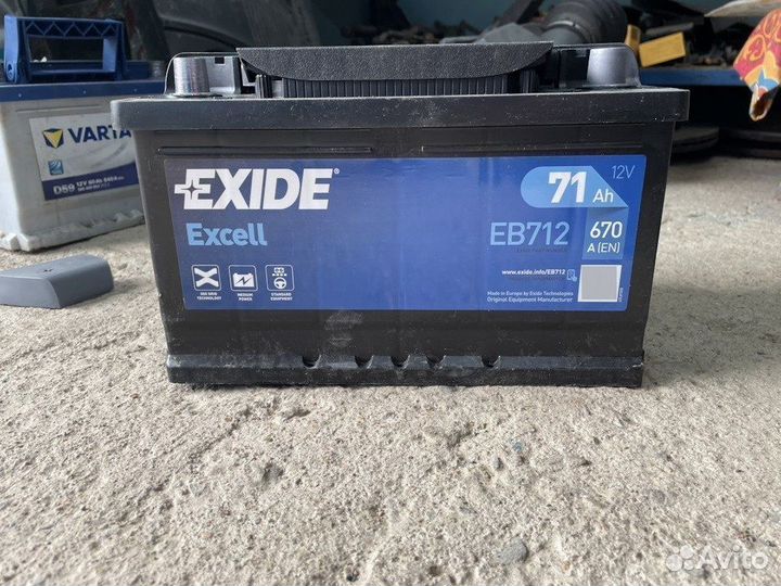 Аккумулятор Exide 72 ah бу