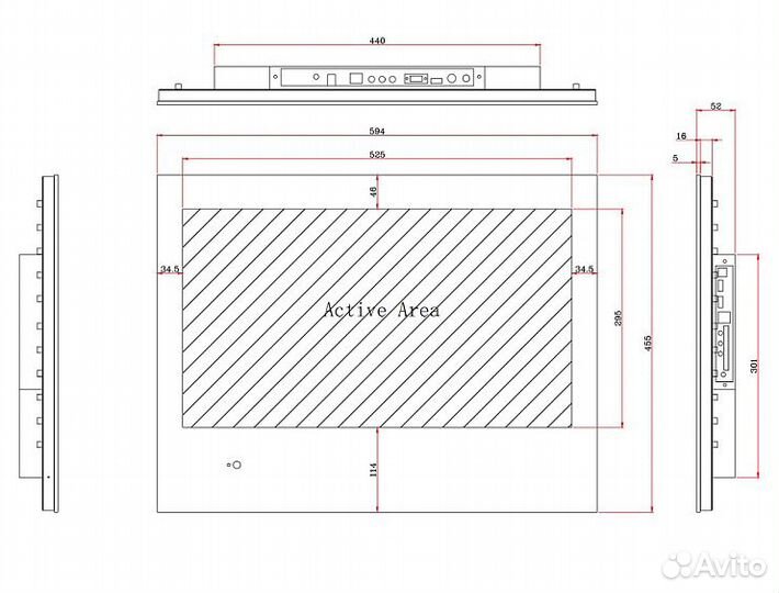 Телевизор avel AVS240KS White