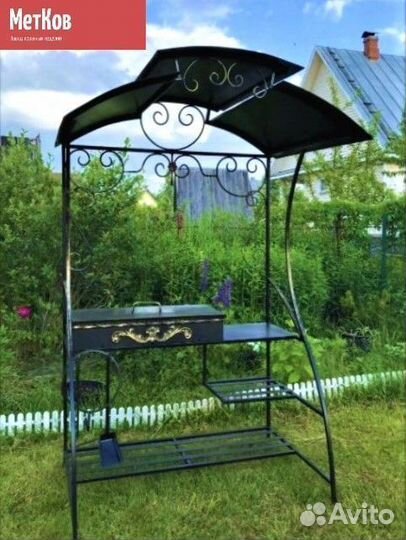 Мангал с крышей