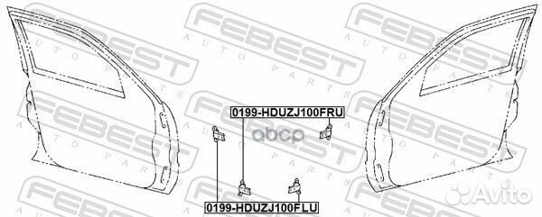 Петля двери toyota land cruiser 100 98-07/RAV4