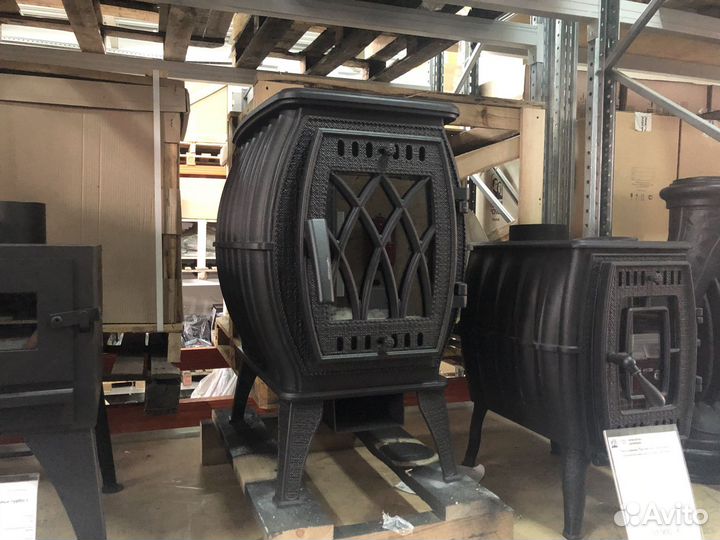 Печь-камин Прометалл отопительно-варочная